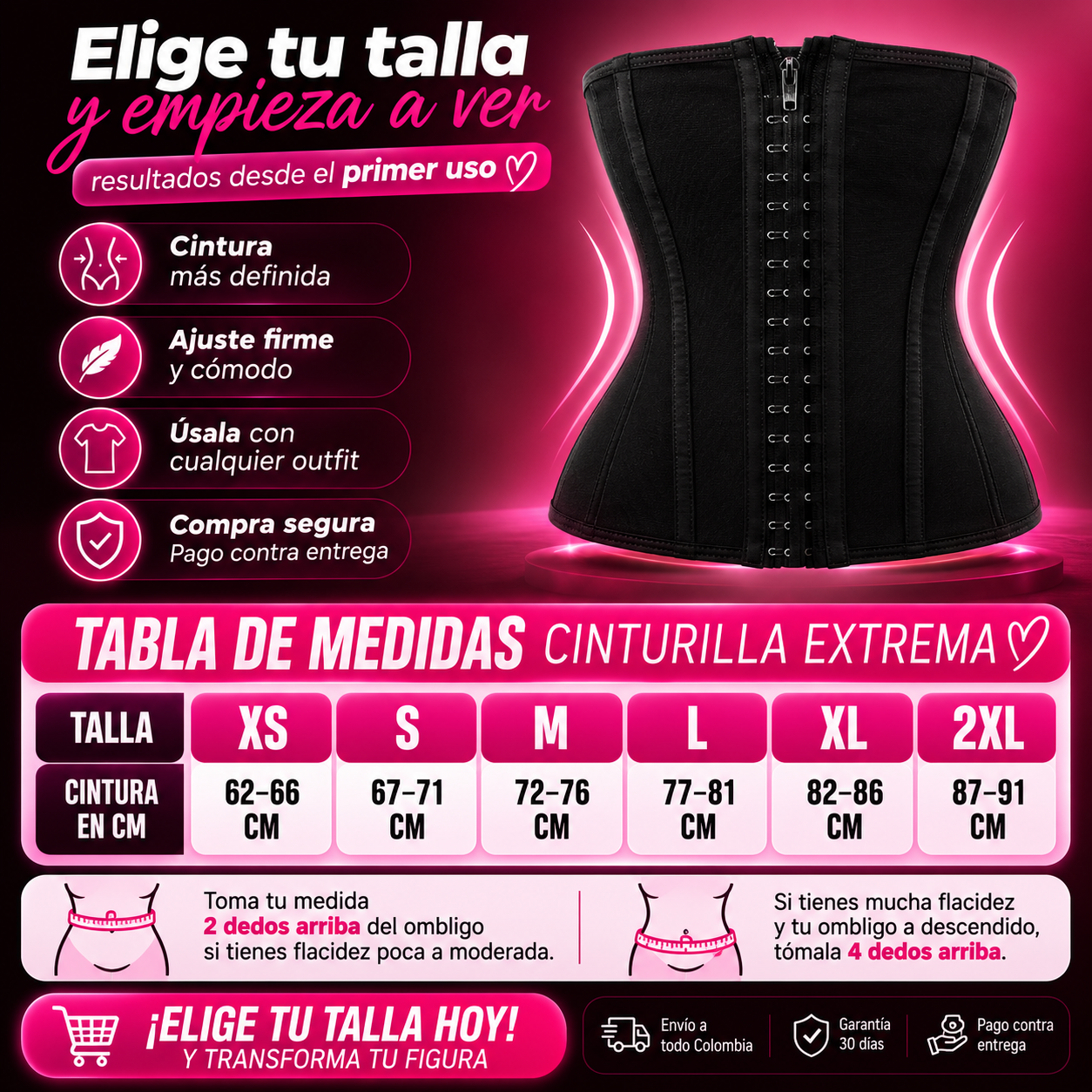 Cinturilla Reloj De Arena 9 Varillas